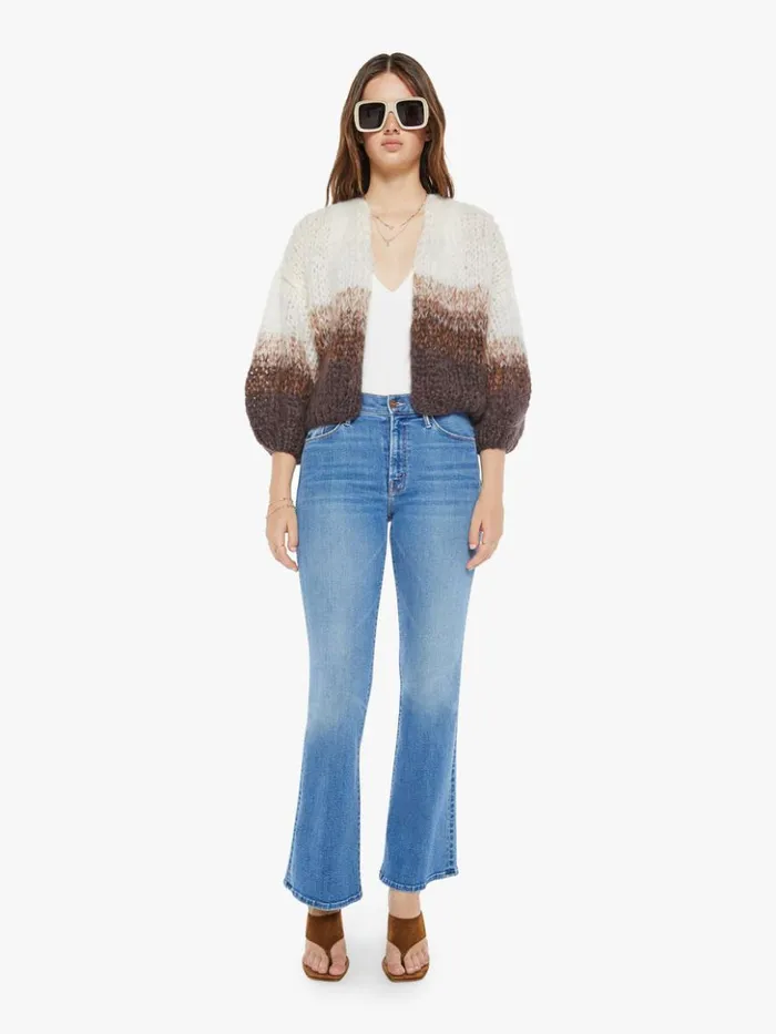 Mother Denim Mohair Bomber Cardigan Brown Creme 8211 Women Mother Denim Mohair Bomber Cardigan Brown Creme 8211 Women