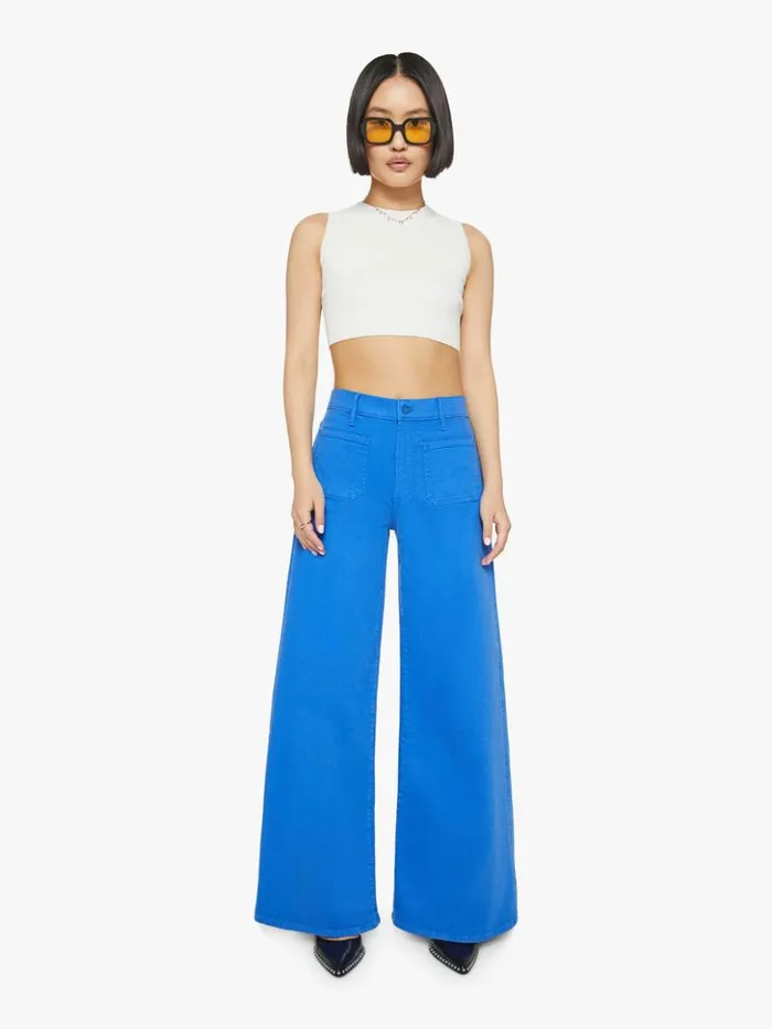 Mother Denim Petites Petites The Lil039 Patch Pocket Undercover Sneak Wash Snorkel Blue 8211 Women Mother Denim Petites Petites The Lil039 Patch Pocket Undercover Sneak Wash Snorkel Blue 8211 Women