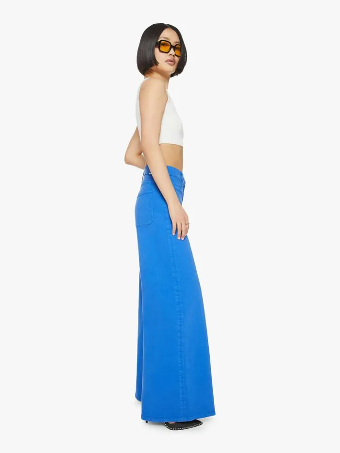Mother Denim Petites Petites The Lil039 Patch Pocket Undercover Sneak Wash Snorkel Blue 8211 Women