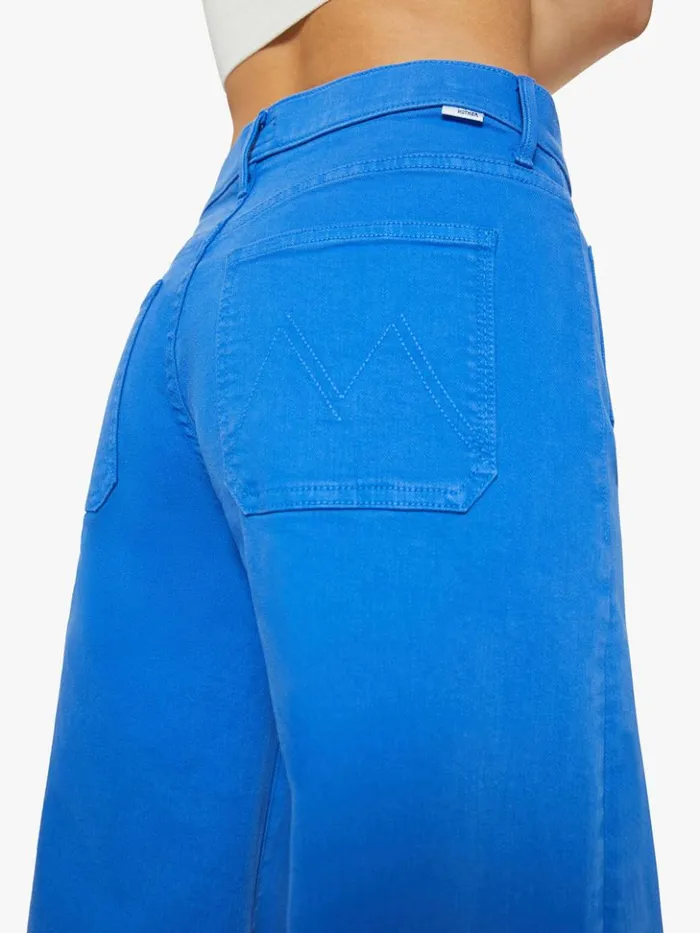 Mother Denim Petites Petites The Lil039 Patch Pocket Undercover Sneak Wash Snorkel Blue 8211 Women