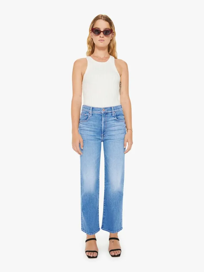Mother Denim Relaxed Petites The Lil039 Zip Rambler Flood Wash Out Of The Blue 8211 Women Mother Denim Relaxed Petites The Lil039 Zip Rambler Flood Wash Out Of The Blue 8211 Women