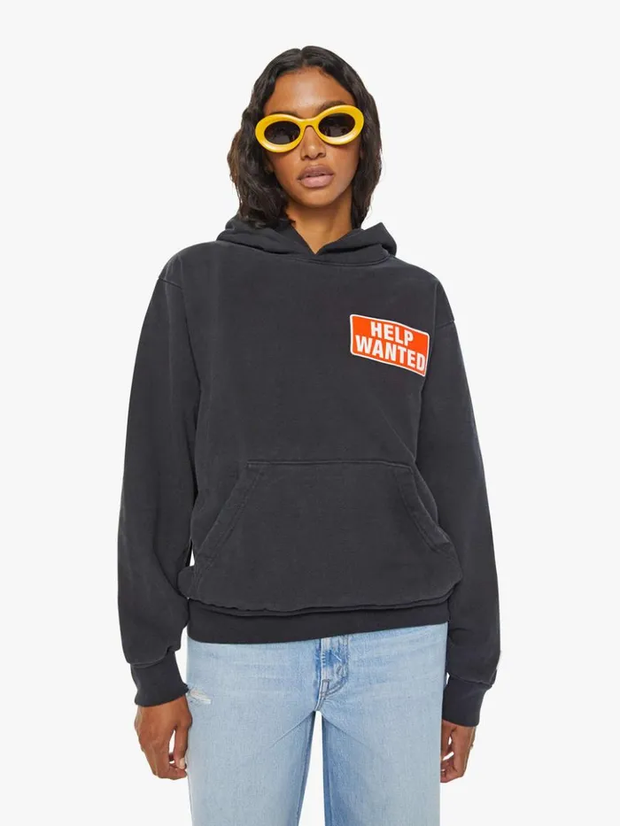 Mother Denim Therapy Pull Over Hoodie Black 8211 Women