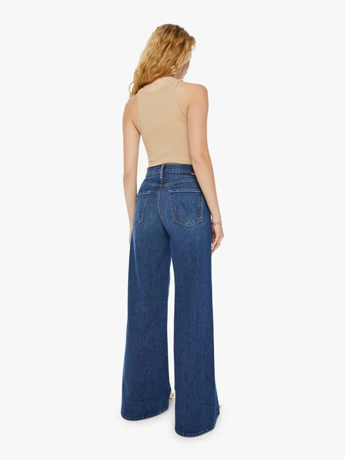 Mother Denim Wide Leg The Ditcher Roller Sneak Wash Cannonball 8211 Women
