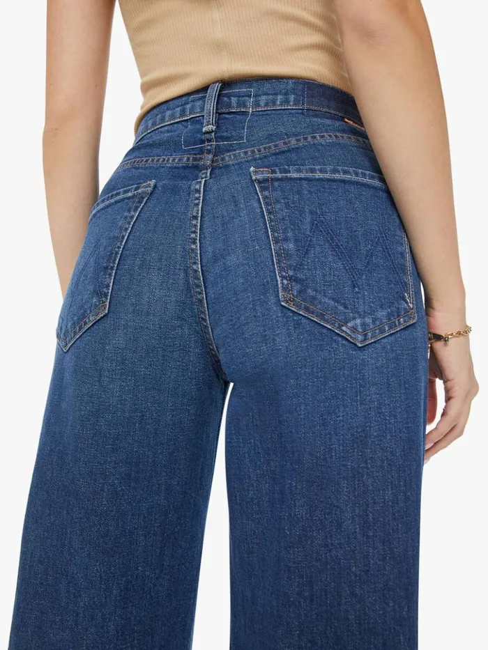 Mother Denim Wide Leg The Ditcher Roller Sneak Wash Cannonball 8211 Women