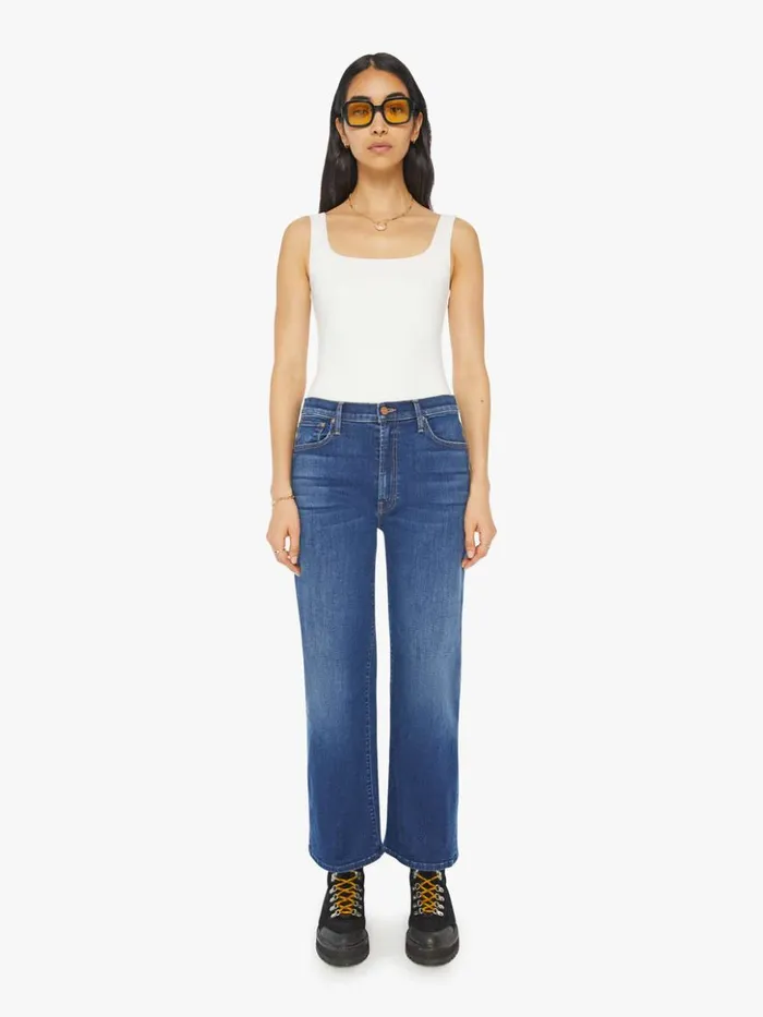Mother Denim Wide Leg The Dodger Ankle Wash On Your Left 8211 Women