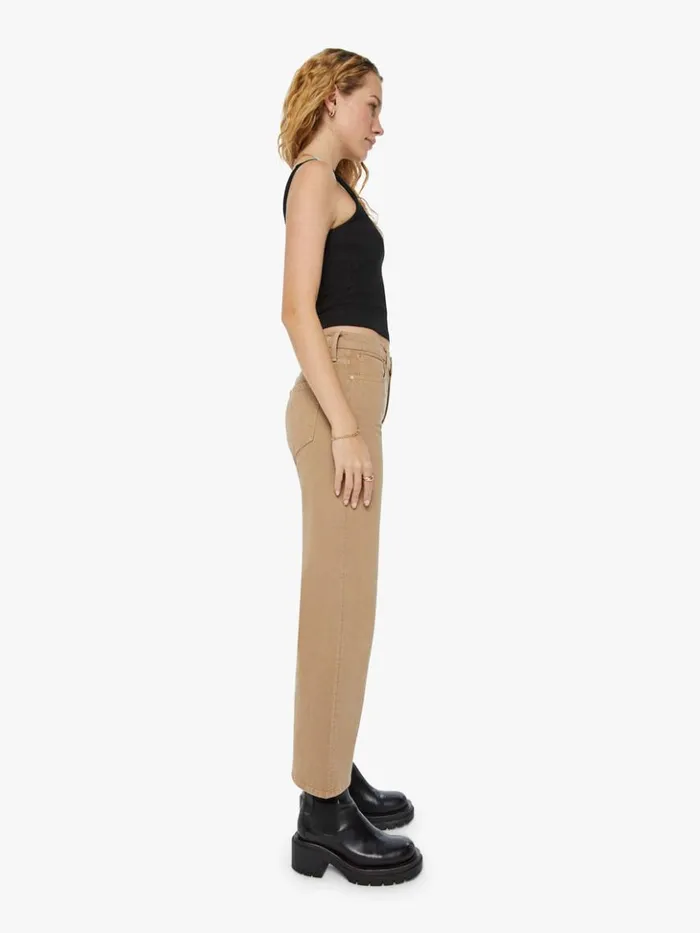 Mother Denim Wide Leg The Dodger Flood Wash Dark Khaki 8211 Women Mother Denim Wide Leg The Dodger Flood Wash Dark Khaki 8211 Women