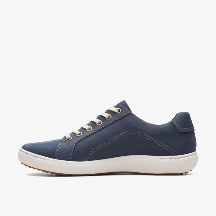 Nalle Lace Navy Nubuck Women Clarks Sneakers