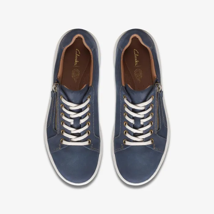 Nalle Lace Navy Nubuck Women Clarks Sneakers