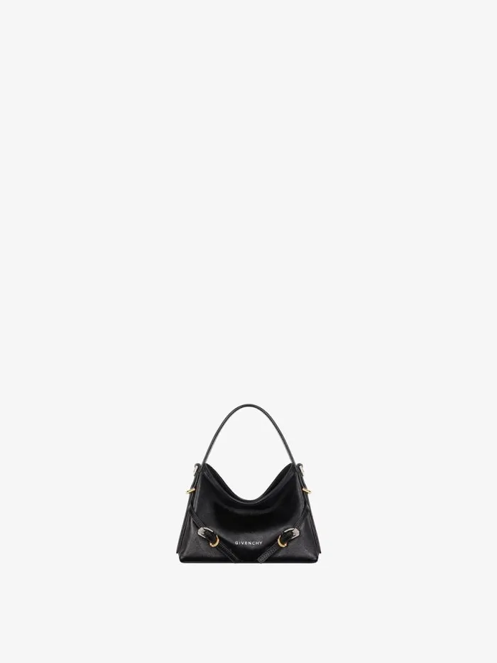 Nano Voyou Bag In Leather Black Women Givenchy Micro Bags