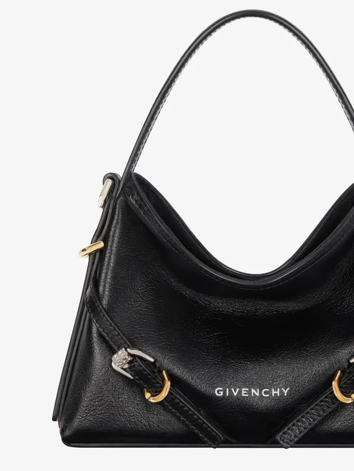 Nano Voyou Bag In Leather Black Women Givenchy Micro Bags