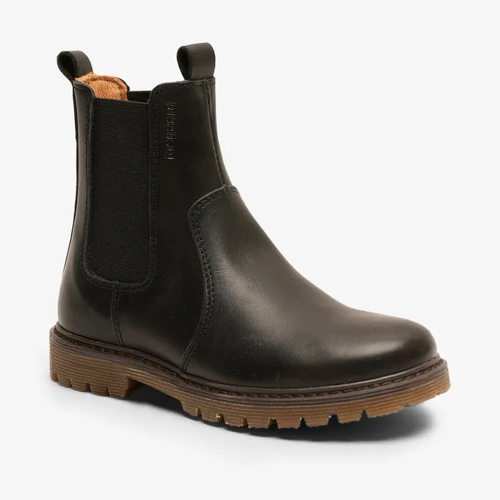 neel black Black KIDS Boots bisgaardshoes