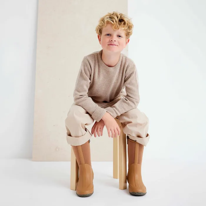neo thermo camel Brown BABY Boots bisgaardshoes