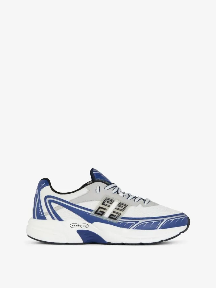 Nfnty52 Sneakers In Synthetic Leather And Mesh Navywhite Men Givenchy Sneakers