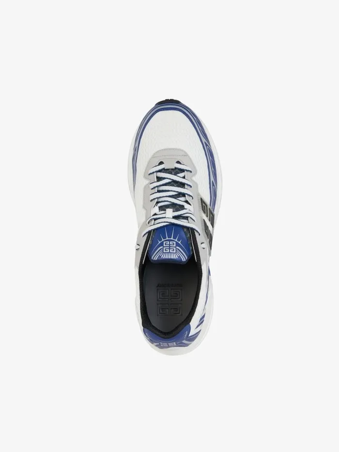 Nfnty52 Sneakers In Synthetic Leather And Mesh Navywhite Men Givenchy Sneakers