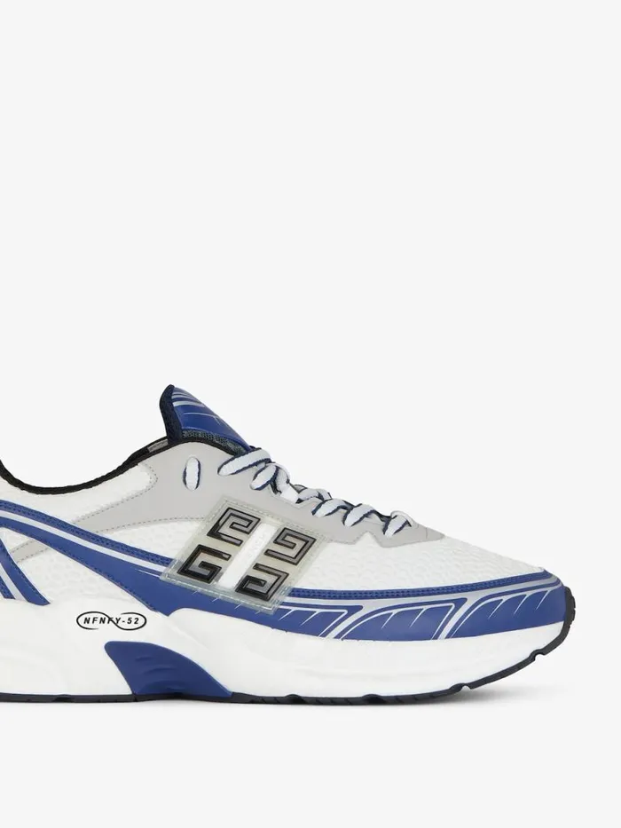 Nfnty52 Sneakers In Synthetic Leather And Mesh Navywhite Men Givenchy Sneakers