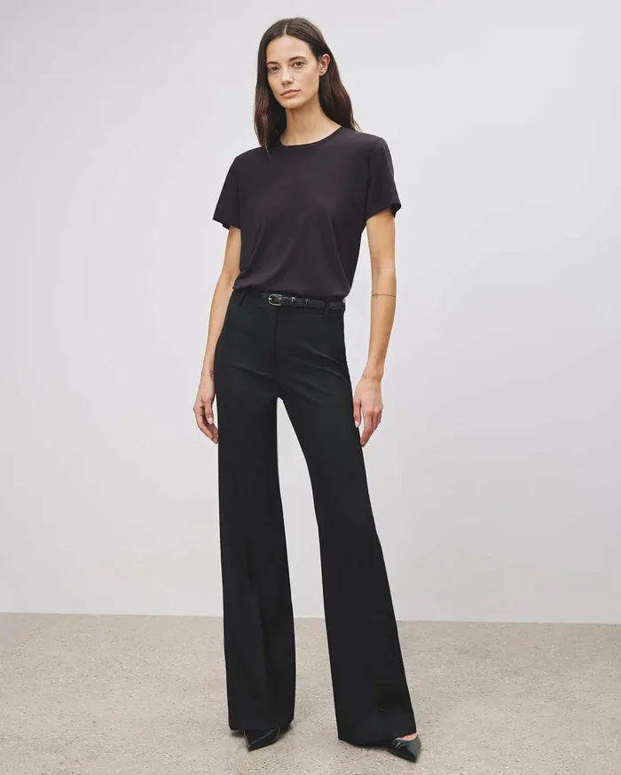 Nili Lotan ARIELLE PANT Black Women Pants and Shorts