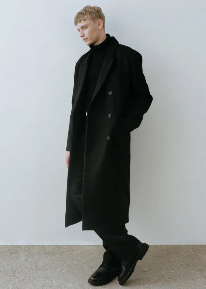 Nili Lotan CERNIK COAT Black Men Jackets and Coats