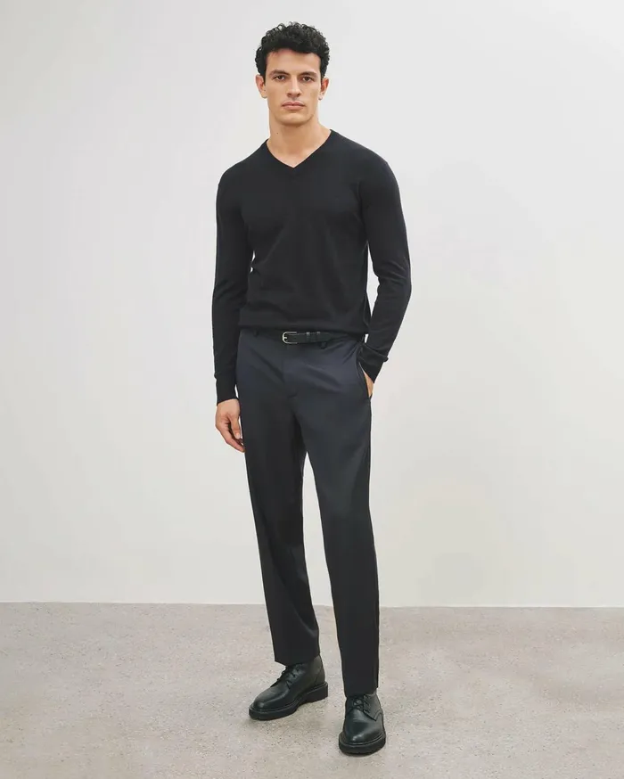 Nili Lotan DALINIO PANT Dark Navy Men Pants and Shorts
