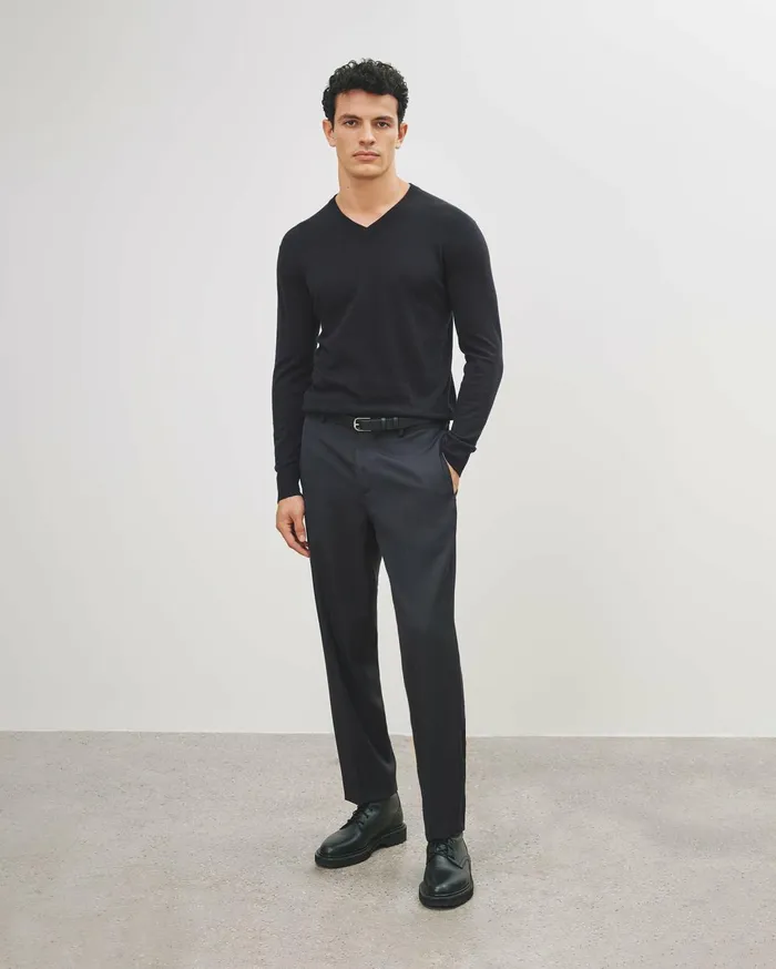 Nili Lotan DALINIO PANT Dark Navy Men Pants and Shorts