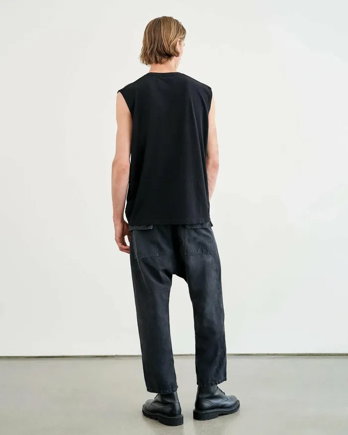 Nili Lotan KENT TEE Jet Black Men Tees