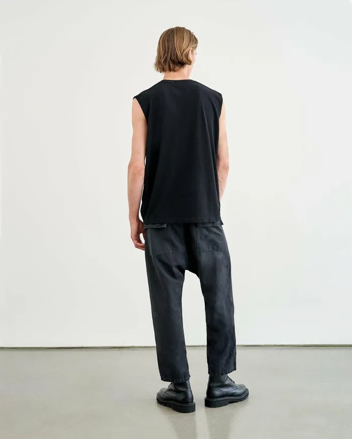 Nili Lotan KENT TEE Jet Black Men Tees