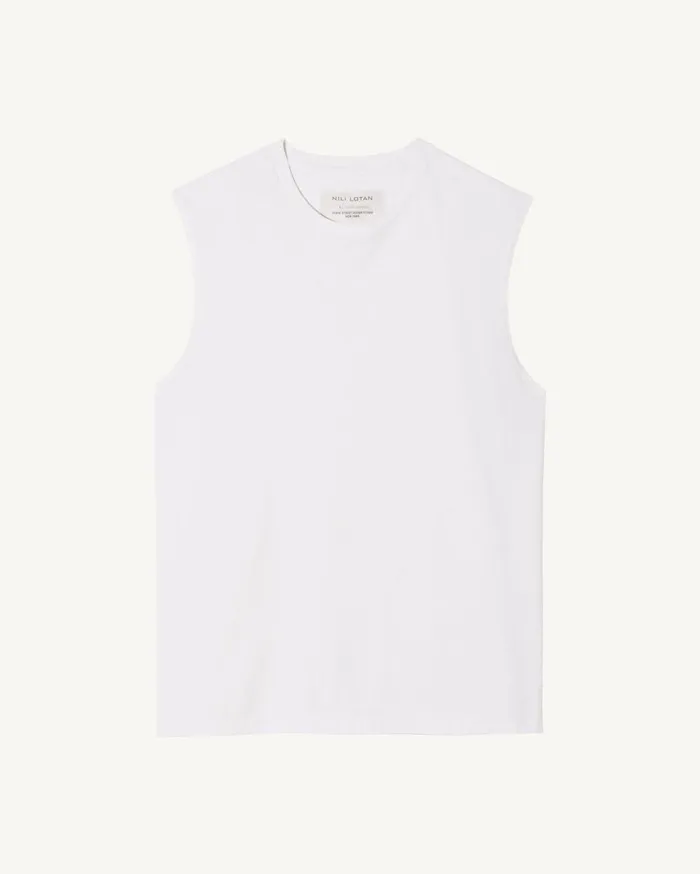Nili Lotan KENT TEE Jet Black Men Tees
