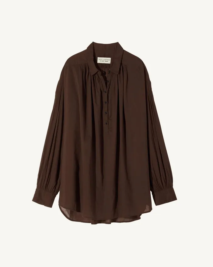 Nili Lotan MILES BLOUSE Ivory Women Tops