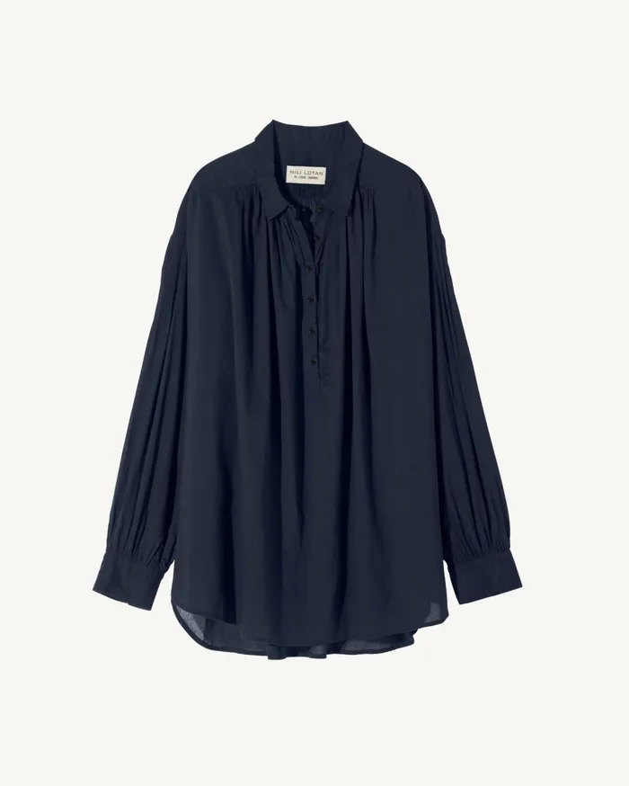 Nili Lotan MILES BLOUSE Ivory Women Tops