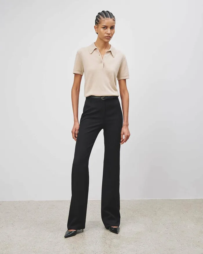 Nili Lotan MILOS POLO Dark Navy Women Tops