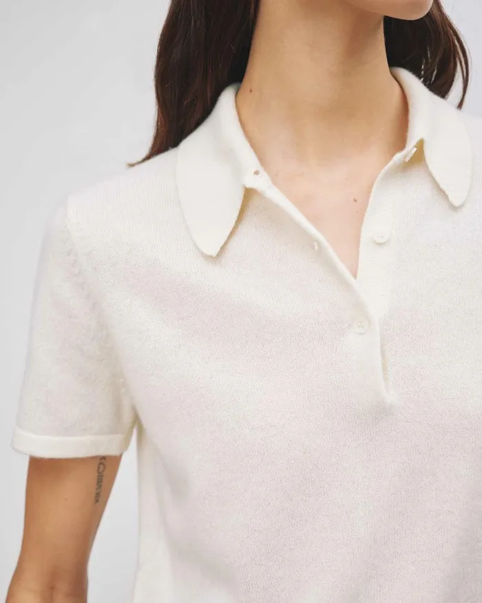 Nili Lotan MILOS POLO Dark Navy Women Tops
