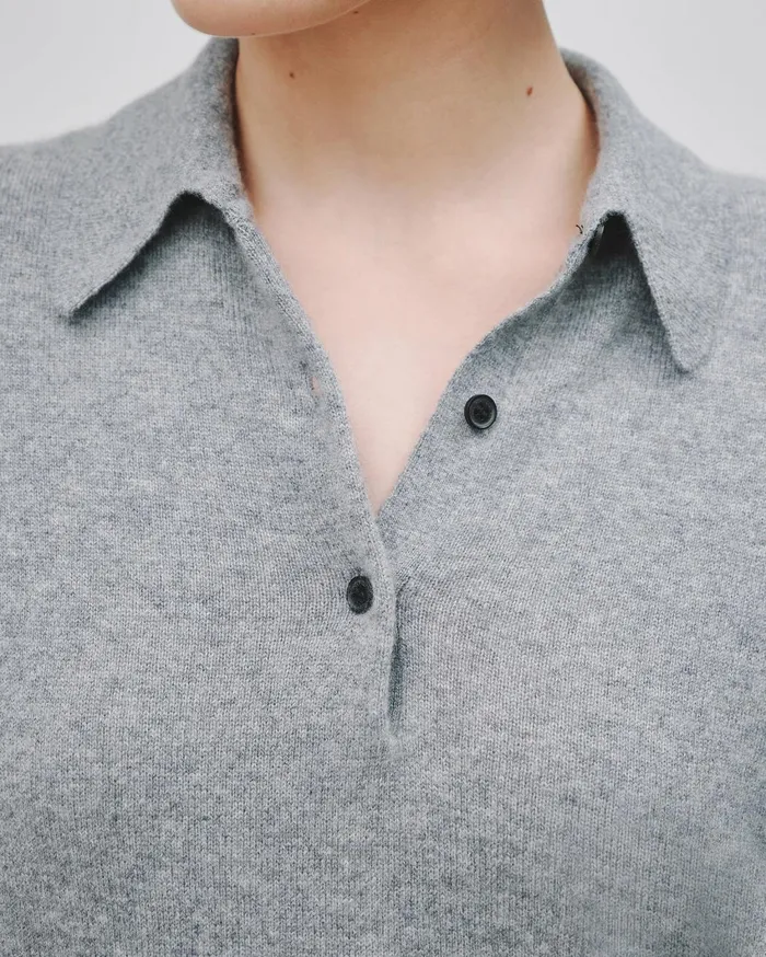 Nili Lotan MILOS POLO Dark Navy Women Tops