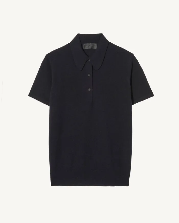 Nili Lotan MILOS POLO Dark Navy Women Tops