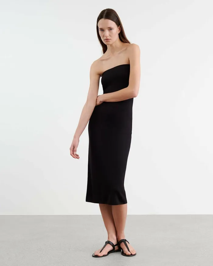 Nili Lotan MOZANA DRESS Black Women Dresses and Skirts