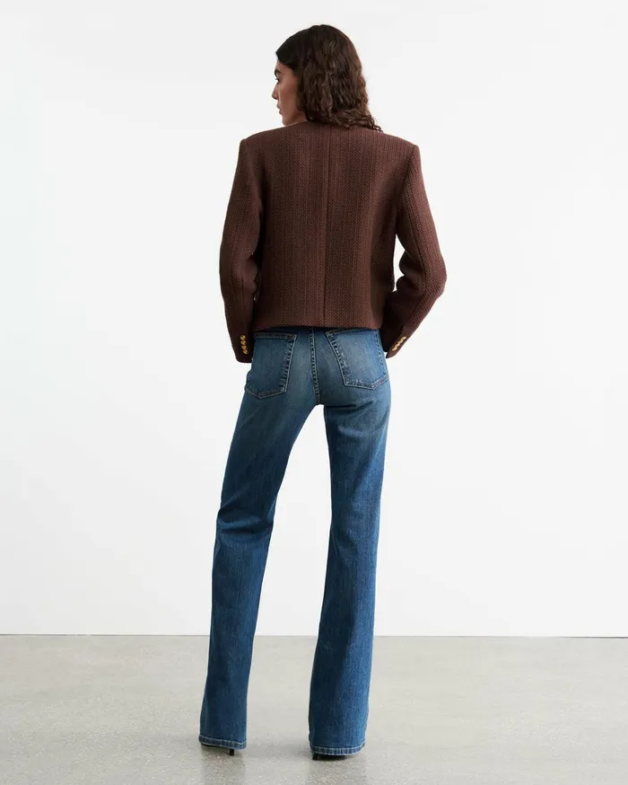 Nili Lotan PAIGE JACKET Espresso Women Jackets and Blazers