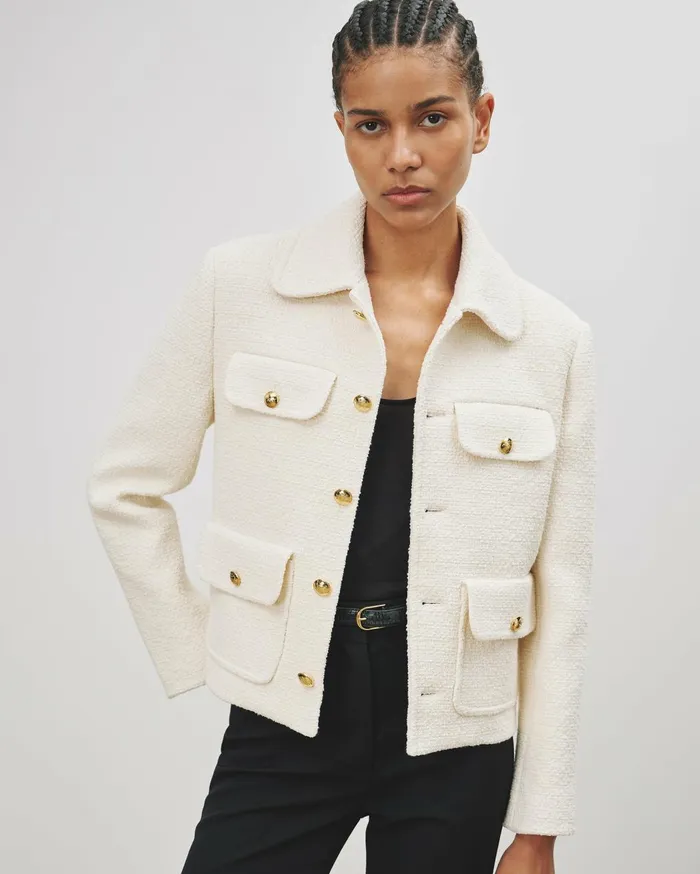 Nili Lotan PALOMA JACKET Black Women Jackets and Blazers