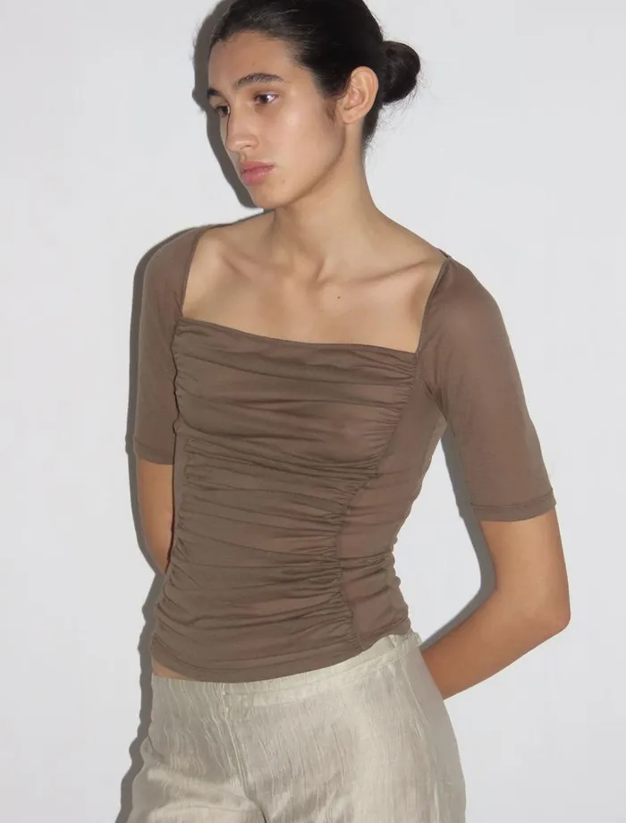 No 1915 Pixy Brown Women Paloma Wool Tops