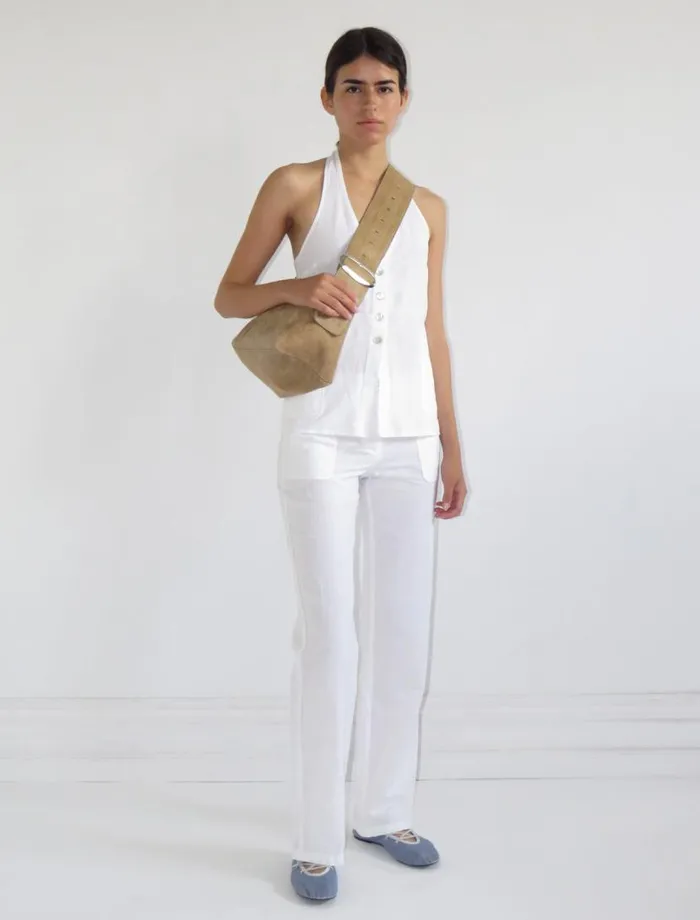 No 2098 Alva White Women Paloma Wool Bottoms