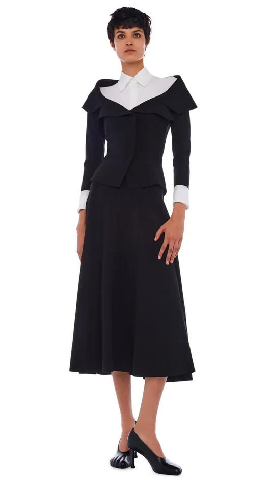Norma Kamali Bottoms GRACE SKIRT Black 8211 Clothing
