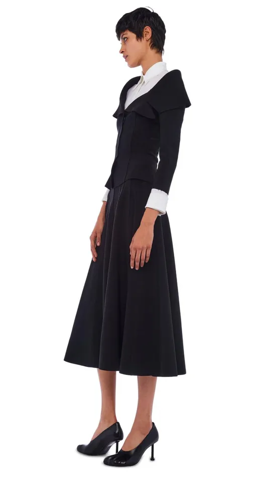 Norma Kamali Bottoms GRACE SKIRT Black 8211 Clothing