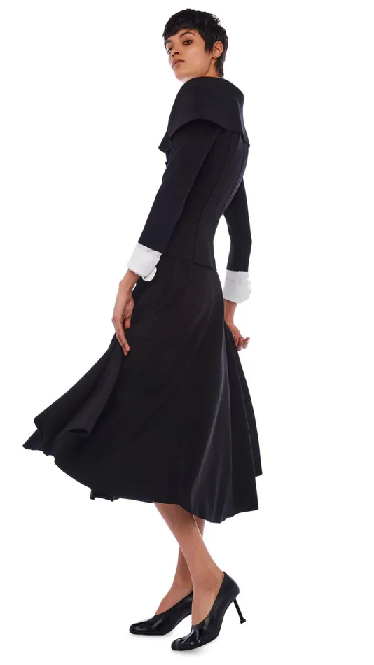 Norma Kamali Bottoms GRACE SKIRT Black 8211 Clothing