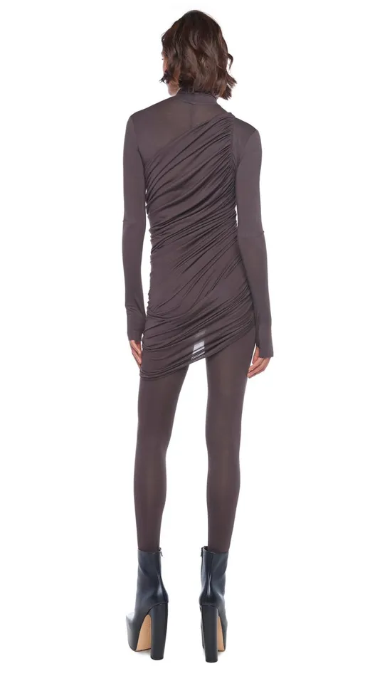 Norma Kamali Bottoms LEGGING W FOOTIE WO WAISTBAND Chocolate 8211 Clothing