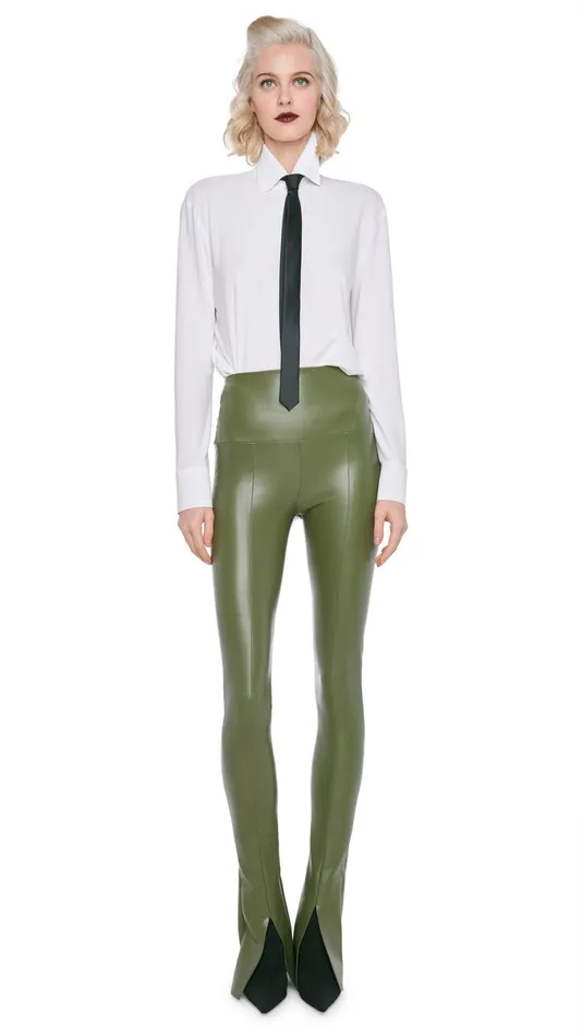 Norma Kamali Bottoms SPAT LEGGING Military 8211 Clothing