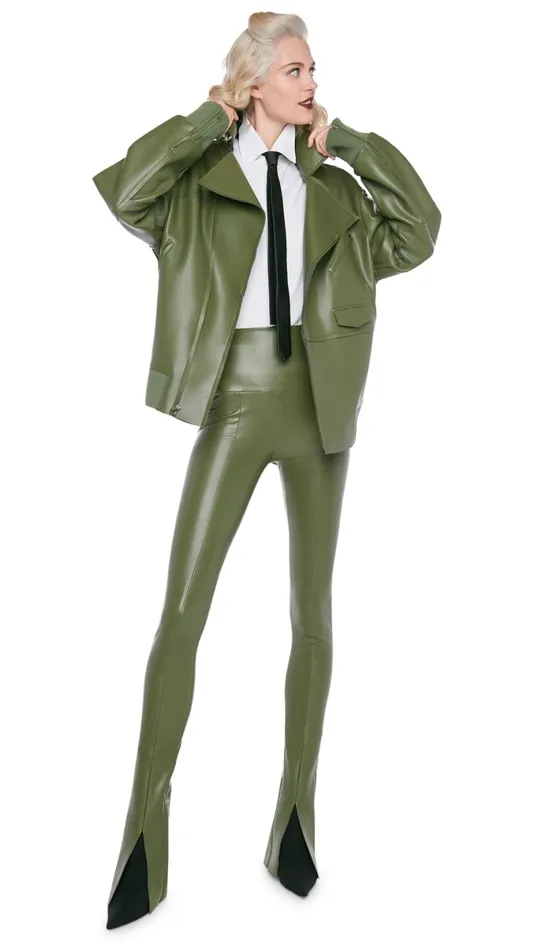 Norma Kamali Bottoms SPAT LEGGING Military 8211 Clothing