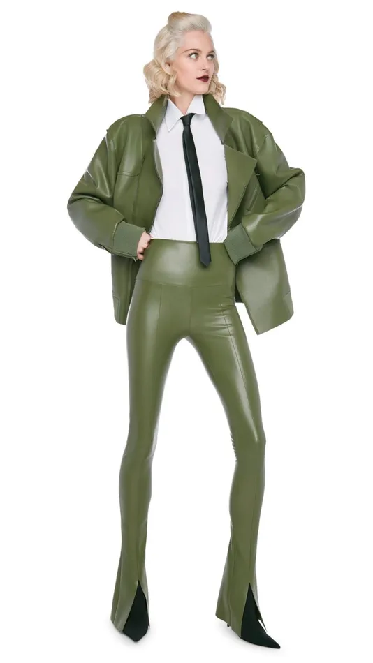 Norma Kamali Bottoms SPAT LEGGING Military 8211 Clothing
