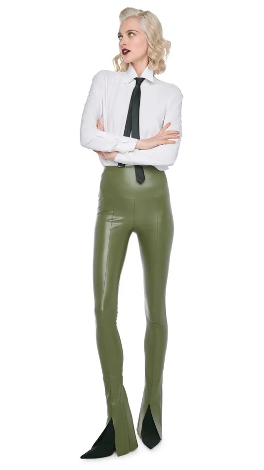 Norma Kamali Bottoms SPAT LEGGING Military 8211 Clothing
