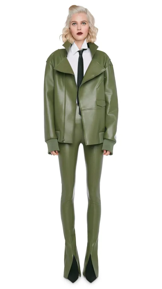 Norma Kamali Bottoms SPAT LEGGING Military 8211 Clothing