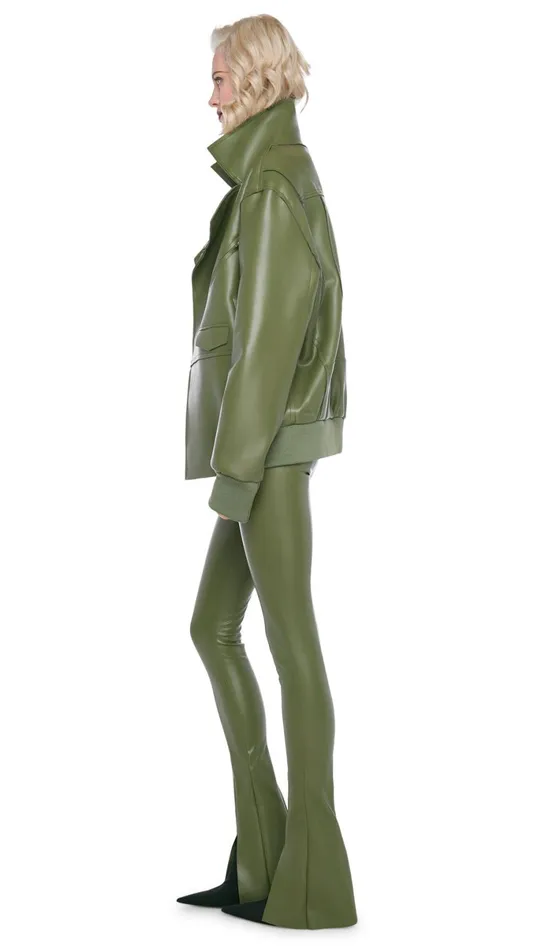 Norma Kamali Bottoms SPAT LEGGING Military 8211 Clothing