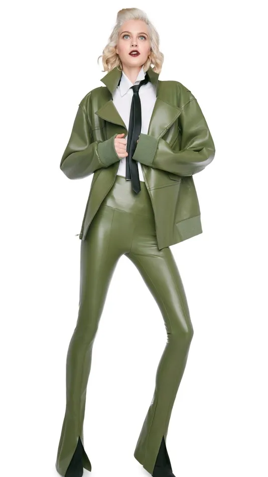Norma Kamali Bottoms SPAT LEGGING Military 8211 Clothing