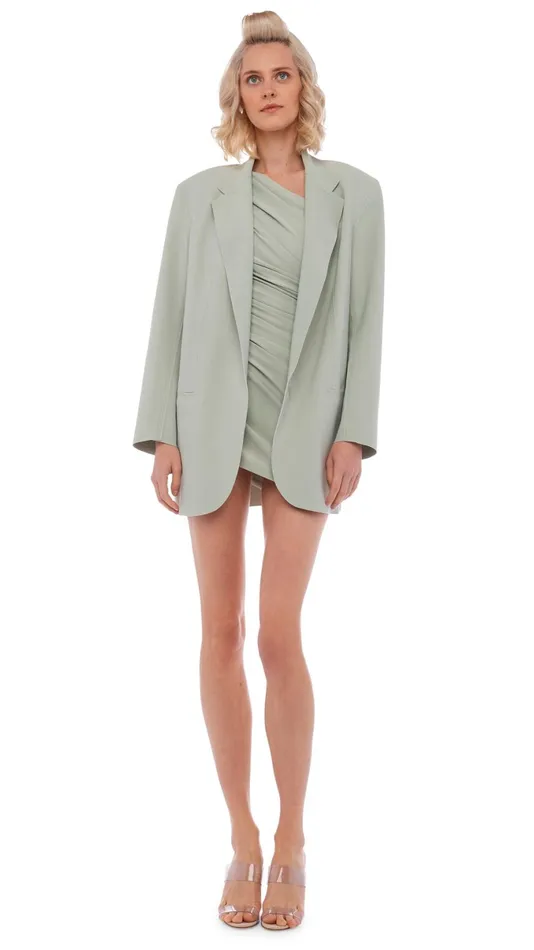 Norma Kamali Dresses PICKLEBALL DIANA DRESS Dried Sage 8211 Clothing