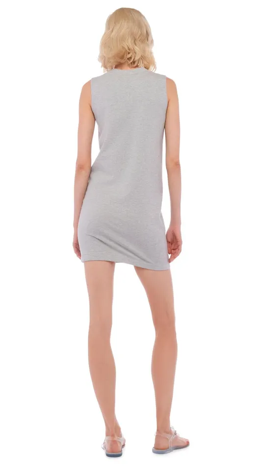 Norma Kamali Dresses SLEEVELESS TAILORED MINI DRESS Light Heather Grey 8211 Clothing Norma Kamali Dresses SLEEVELESS TAILORED MINI DRESS Light Heather Grey 8211 Clothing